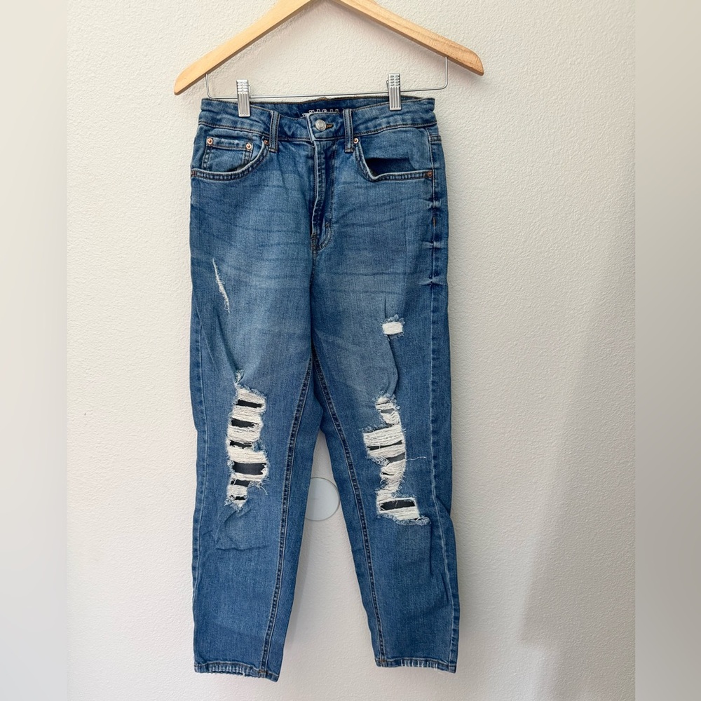 Wild Fable Blue Distressed Ankle Jeans size 4